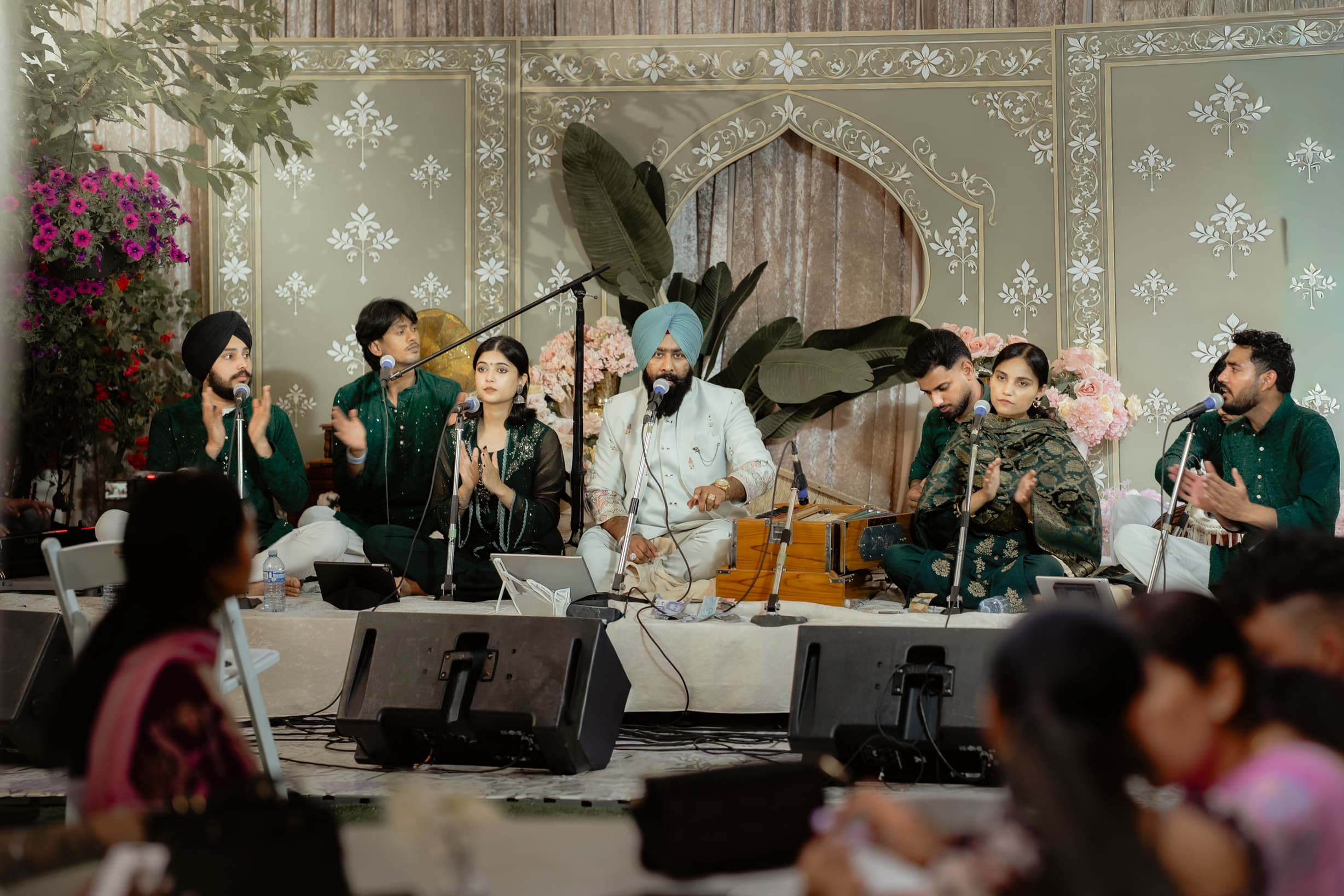 Band performing at an event